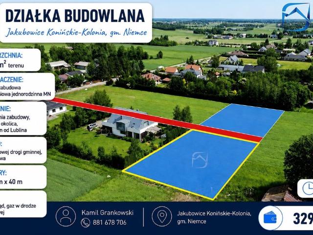 Grunt na sprzedaż w Jakubowice Konińskie-Kolonia, Lubelskie