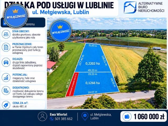 Grunt na sprzedaż w Zadębie Trzecie, Lublin