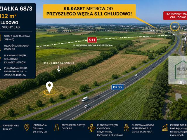 Grunt na sprzedaż w Chludowo, Wielkopolskie