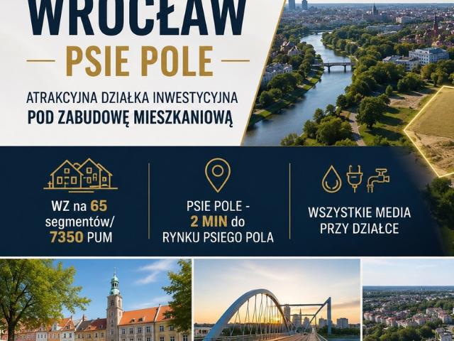 Grunt na sprzedaż w Psie Pole-Zawidawie, Wrocław