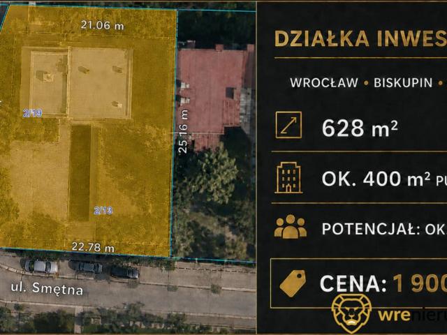 Grunt na sprzedaż w Biskupin-Sępolno-Dąbie-Bartoszowice, Wrocław