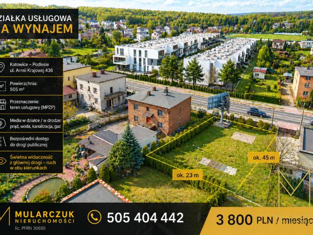 Grunt do wynajęcia w Katowice, Śląskie