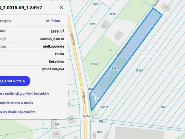 Grunt na sprzedaż w Kościelec, Wielkopolskie