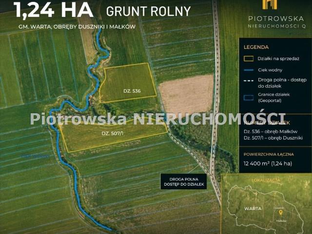 Grunt na sprzedaż w Warta, Łódzkie
