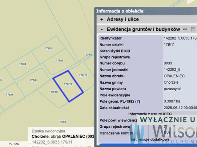Grunt na sprzedaż w Chorzele, Mazowieckie