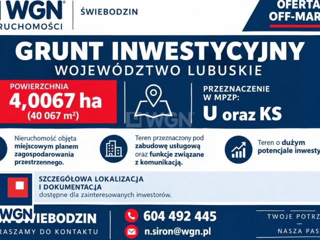 Grunt na sprzedaż w Sulechów, powiat zielonogórski