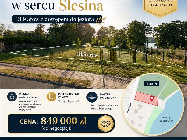 Grunt na sprzedaż w Ślesin, Wielkopolskie
