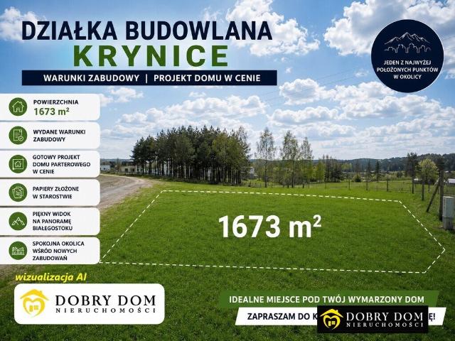 Grunt na sprzedaż w Krynice, Podlaskie