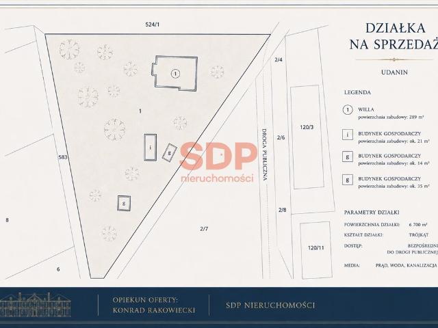 Grunt na sprzedaż w Udanin, powiat średzki