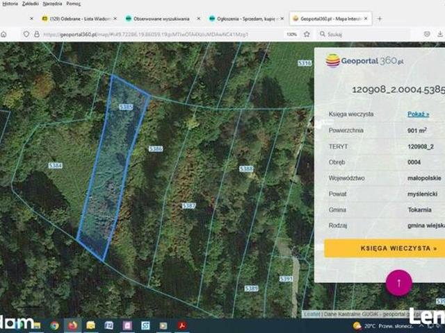 Grunt na sprzedaż w Tokarnia, Małopolskie