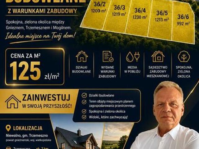 Grunt na sprzedaż w Trzemeszno, Wielkopolskie