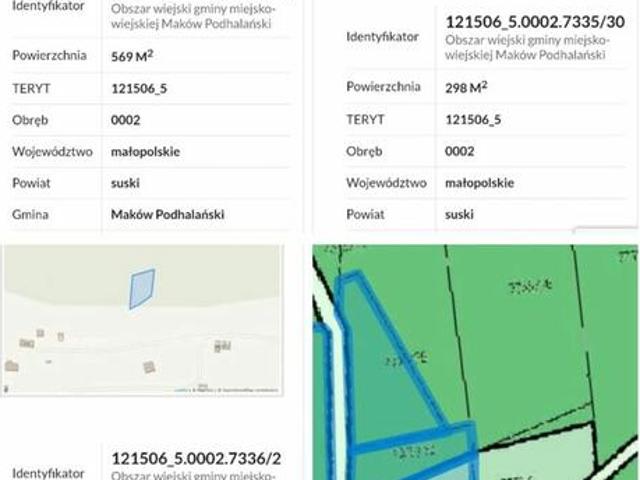 Grunt na sprzedaż w Maków Podhalański, powiat suski