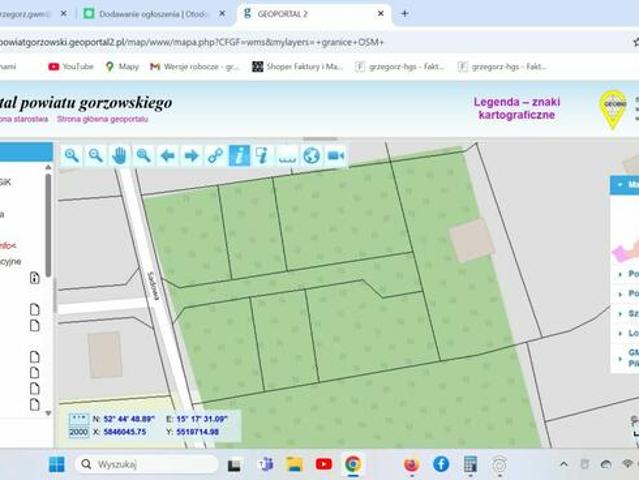 Grunt na sprzedaż w Santok, Lubuskie