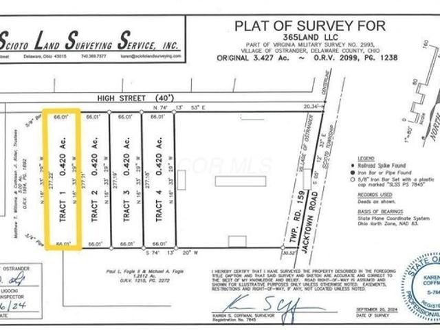 Land for sale in Ostrander, Delaware County