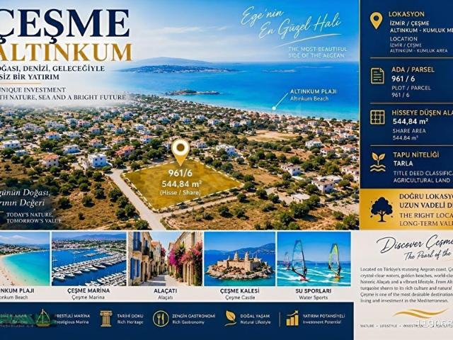 Altınkum Mahallesi, Çeşme içerisinde satılık Arsa