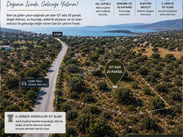 Ildır Mahallesi, Çeşme içerisinde satılık Arsa