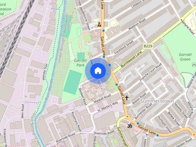 Apartment for rent in Summerstown, Greater London