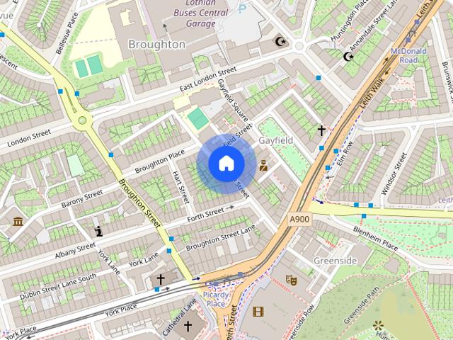 Apartment for rent in Gayfield, Broughton