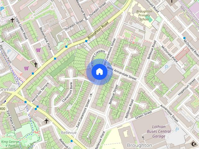 Apartment for rent in Broughton, Scotland