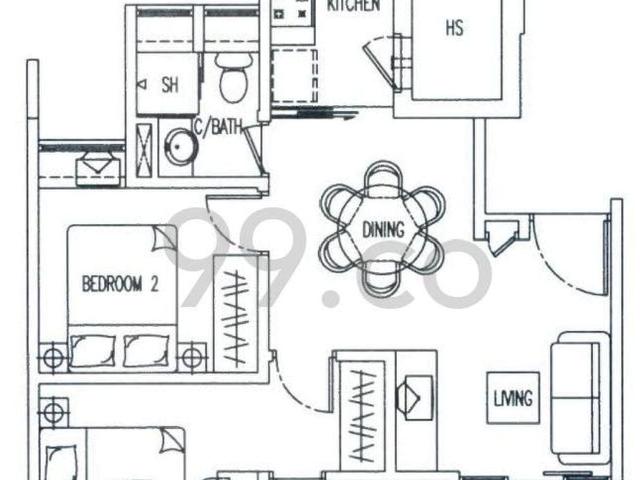 Apartment for rent in Joo Chiat