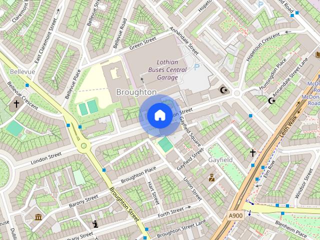 Apartment for rent in Gayfield, Broughton