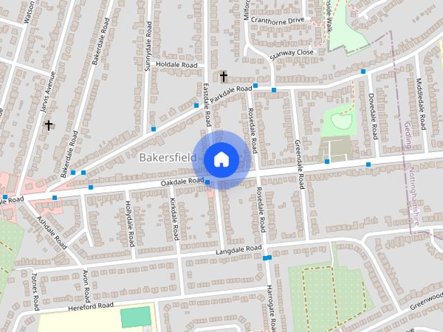 House for rent in Bakersfield, City of Nottingham