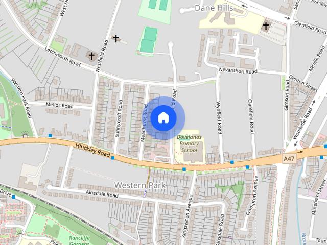 Room for rent in Western Park, Leicester