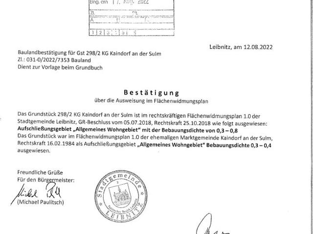 Grundstück kaufen in Kaindorf, Steiermark