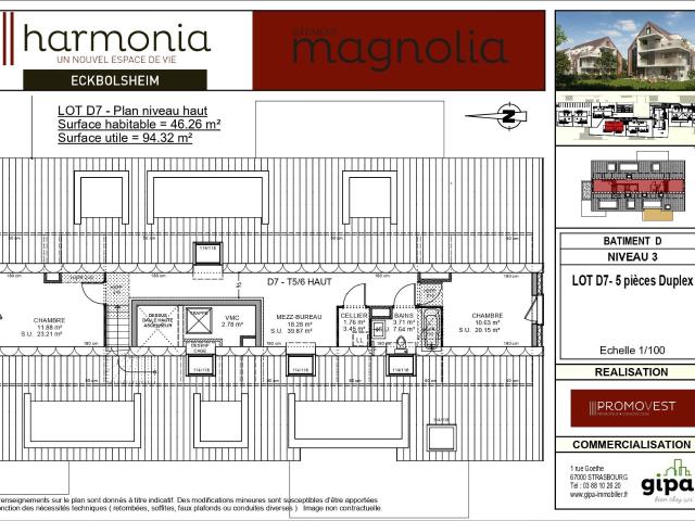 Duplex vente à Strasbourg, Eckbolsheim