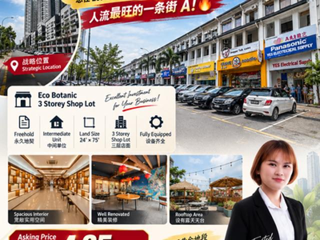 Shop for sale in Gerbang Nusajaya, Iskandar Puteri