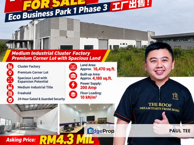 Warehouse for sale in Johor Bahru
