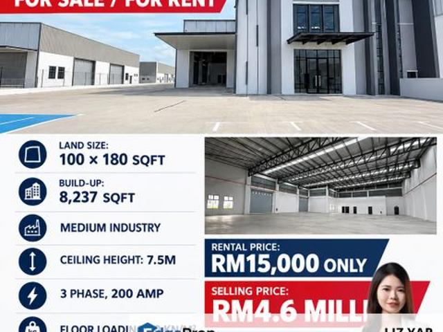 Warehouse for sale in Johor Bahru