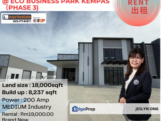 Warehouse for rent in Johore Bahru, Johor