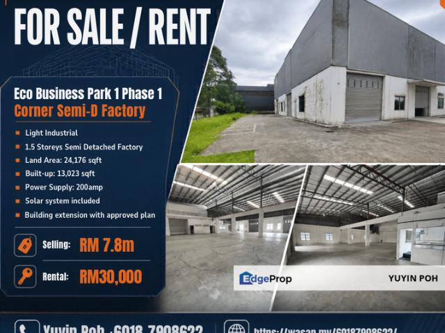 Warehouse for rent in Johor Bahru