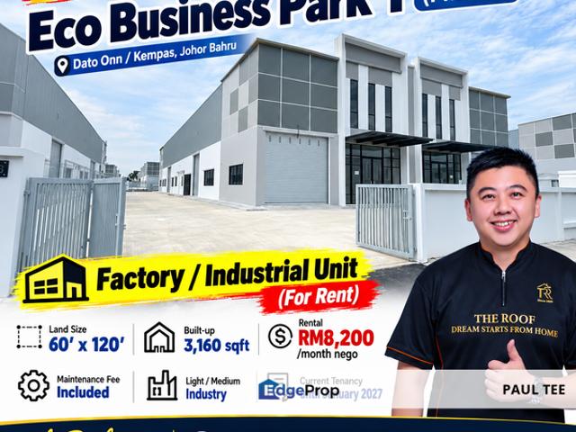 Warehouse for rent in Johor Bahru