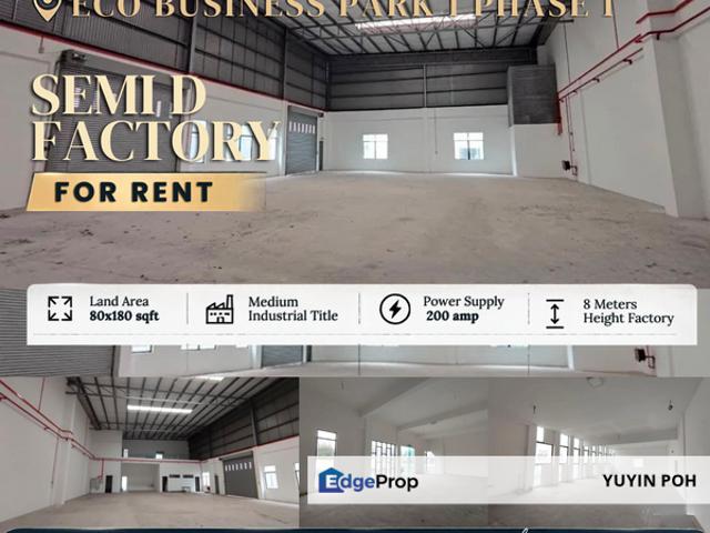 Warehouse for rent in Johor Bahru