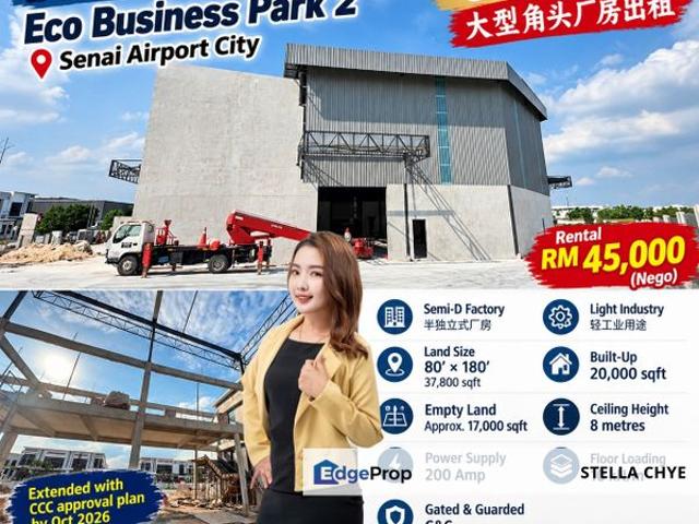 Warehouse for rent in Johor Bahru, Johor