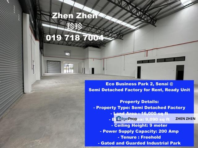 Warehouse for rent in Kulai, Johor