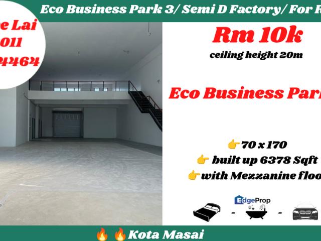 Warehouse for rent in Pasir Gudang, Johor