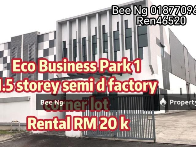 Warehouse for rent in Eco Business Park 1, Johor Bahru