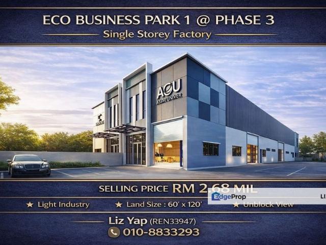 Warehouse for sale in Kediaman Kakitangan Daerah JKR Johor Bahru, Iskandar Puteri