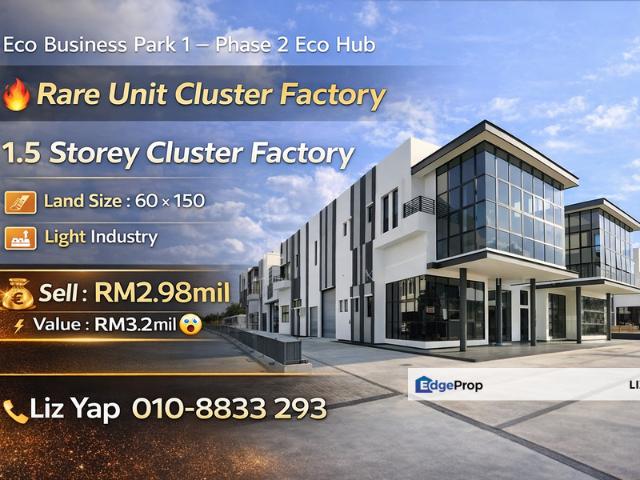 Warehouse for sale in Kediaman Kakitangan Daerah JKR Johor Bahru, Iskandar Puteri