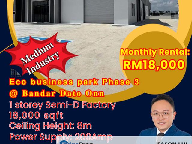 Warehouse for rent in Bukit Ledang, Johor