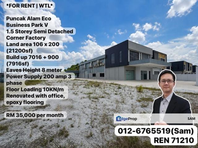 Warehouse for rent in Selangor