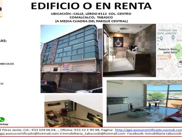 Oficina en renta en Comalcalco