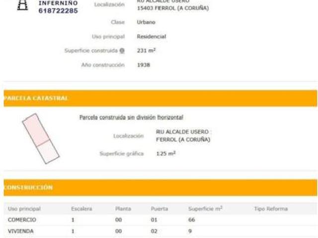 Oficina en venta en Ferrol