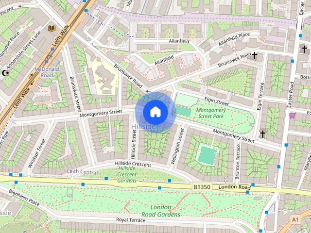 Apartment for rent in Hillside, Leith