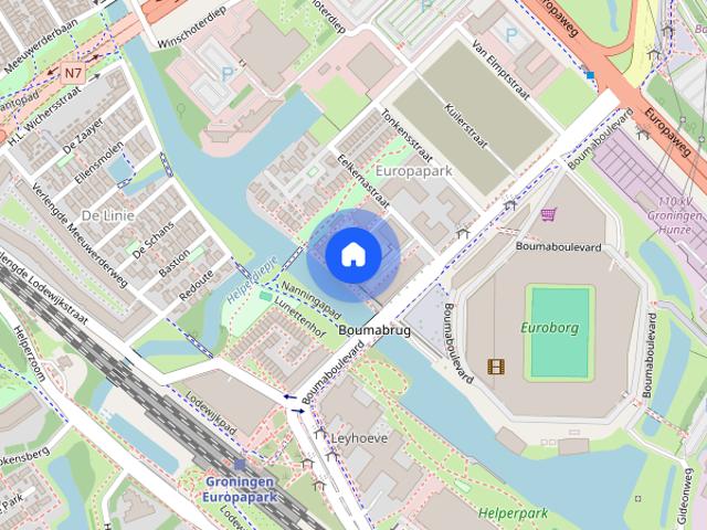 Appartement te huur in Europapark, Groningen