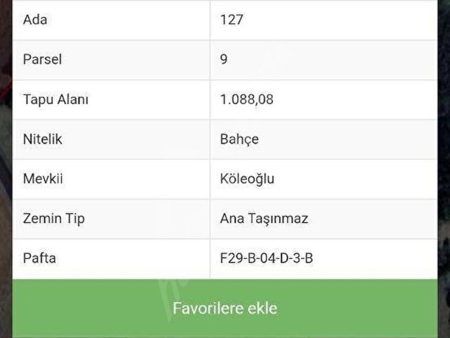 Eflani, Karabük içerisinde satılık Arsa