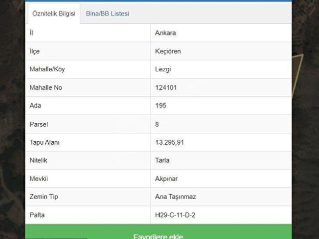 Sarıbeyler Mahallesi, Keçiören içerisinde satılık Arsa